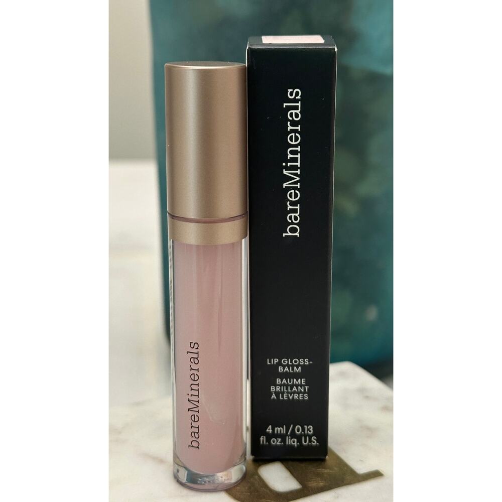 BareMinerals Mineralist Lip Gloss Balm Clarity Sheer Clear Pink Full Size NIB